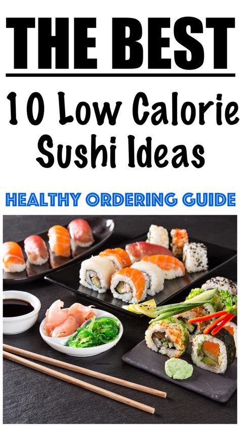 lowest calorie sushi options.